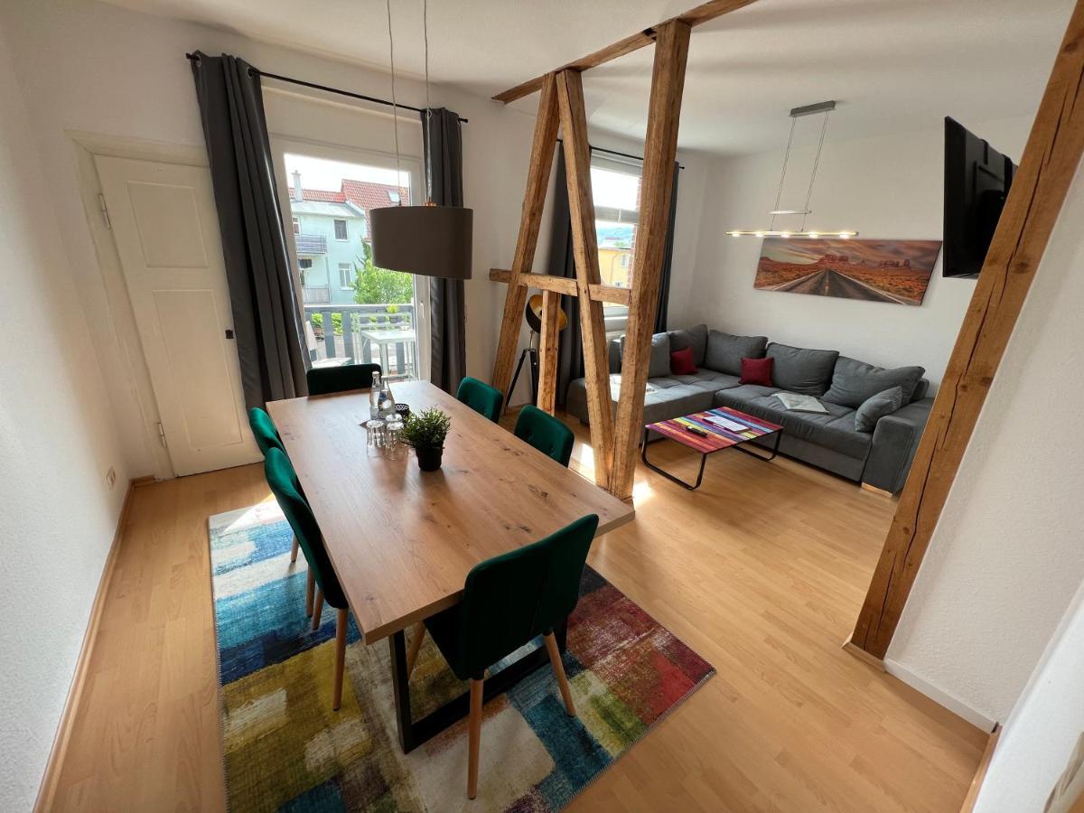 Jena City Apartment, Balkon, Sonnig, Wifi, Parkplaetze, Naehe Zentrum Eksteriør bilde