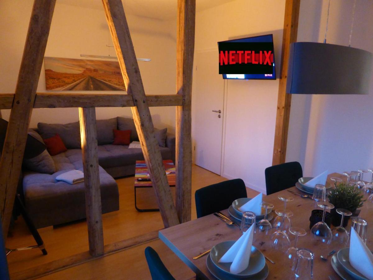 Jena City Apartment, Balkon, Sonnig, Wifi, Parkplaetze, Naehe Zentrum Eksteriør bilde